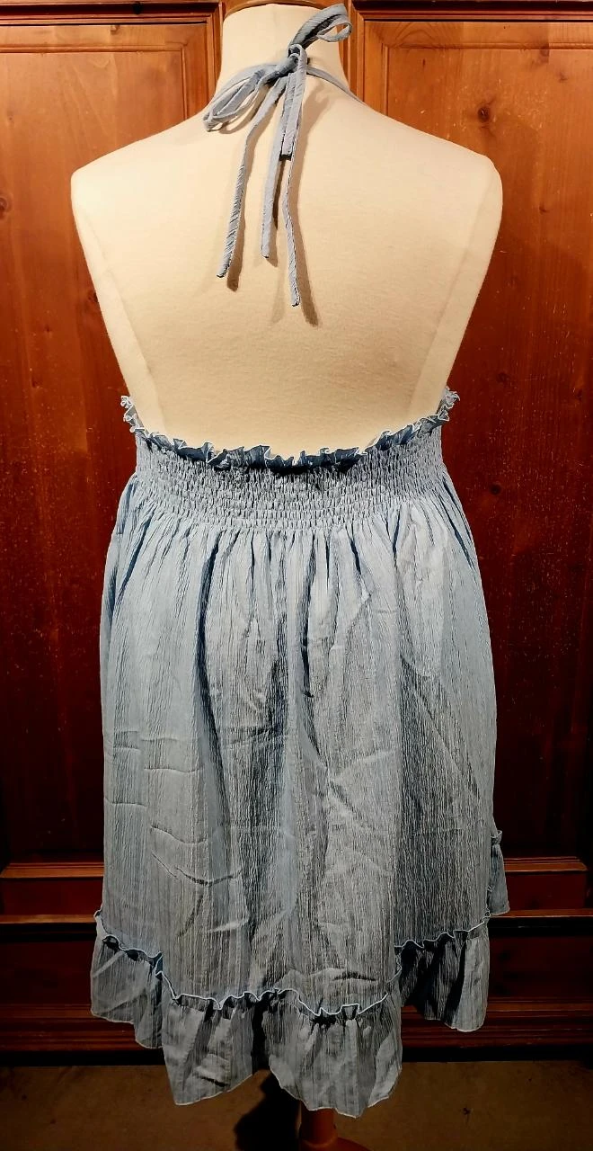 Vestido halter azul claro 46-48 – photo 2